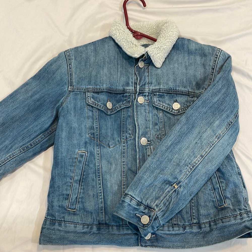 Cozy kids jean jacket
